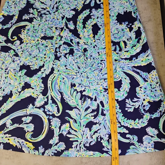 Lilly Pulitzer‎ Margot Swing Dress High Tide Blue Floral Womens Small Beachy - Picture 12 of 14
